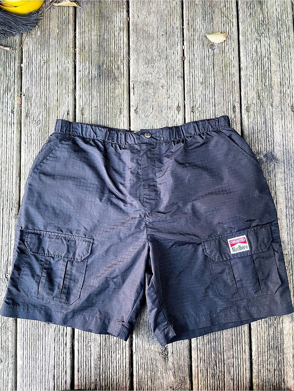 Marlboro Men's Cargo Shorts in Black